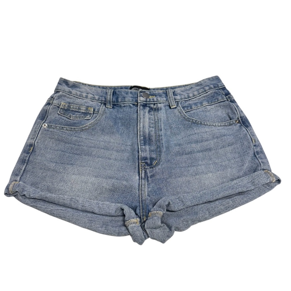 Pretty Little Thing Denim Blue Women's Shorts Size EU 38 UK 10 US 6